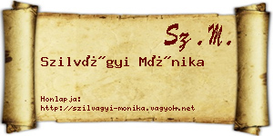 Szilvágyi Mónika névjegykártya